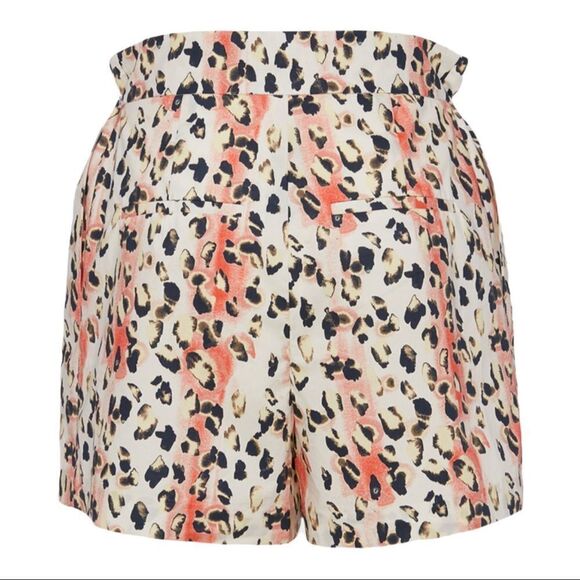 NWT Remain Birger Christensen Camille Loose Fit Drawstring Leopard Shorts - Picture 5 of 12